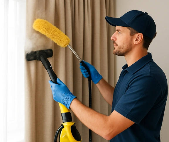 Trusted residential curtain cleaning technician Matty Curtain Cleaning caulfield-vic QLD