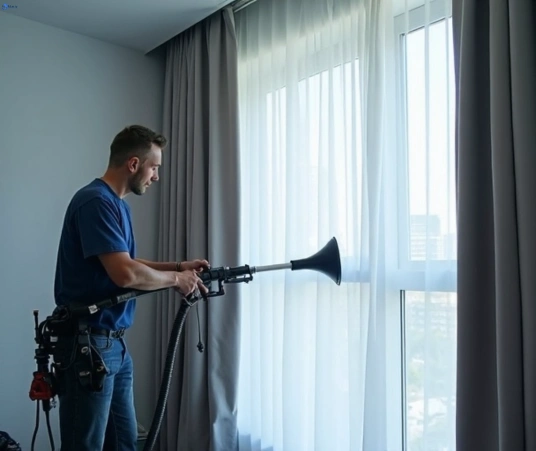 Professional residential curtain cleaning process equipment Matty Curtain Cleaning caulfield-vic