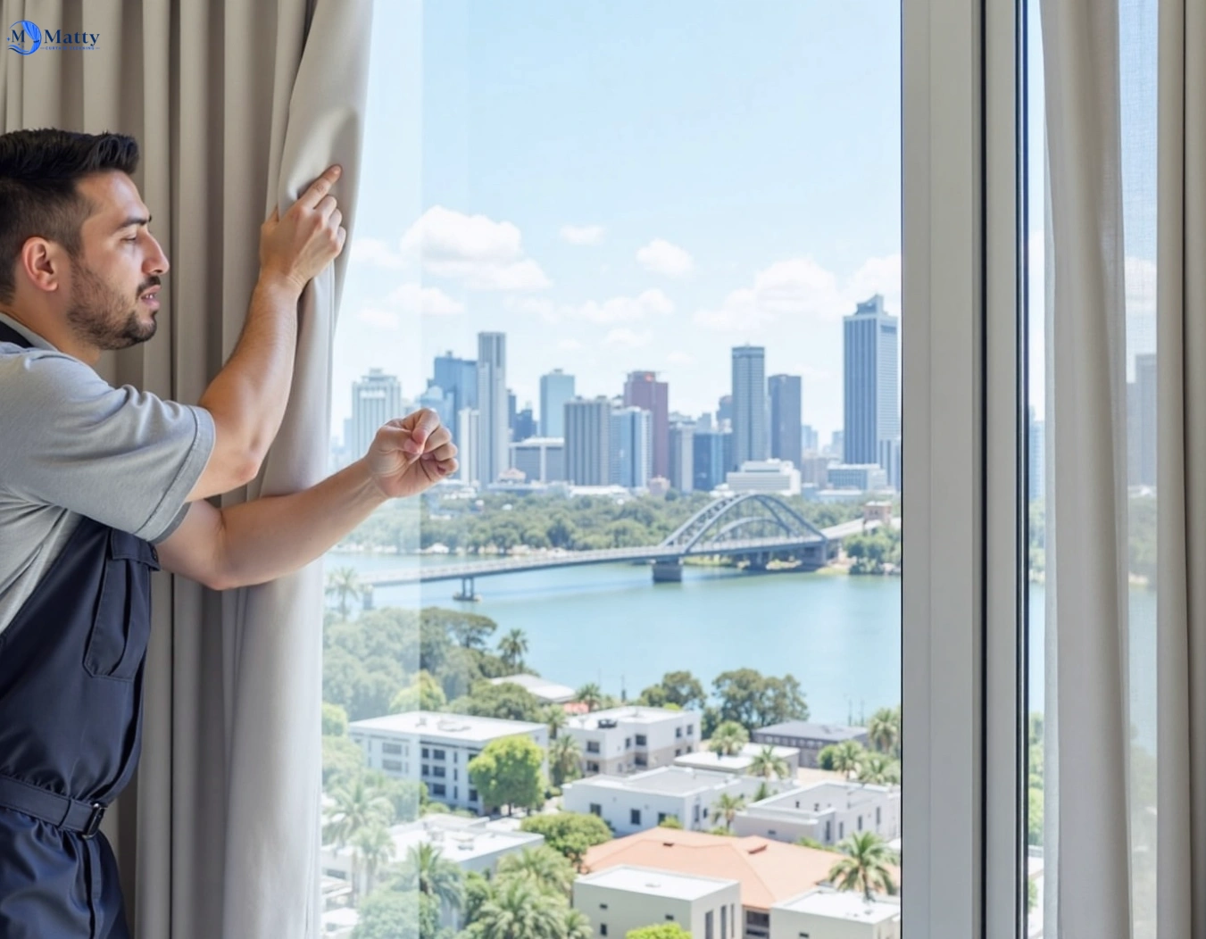 Professional curtain steam cleaning service caulfield-vic QLD by Matty Curtain Cleaning